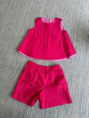 Il Gufo Pink Two-Piece Tank and Shorts Set
